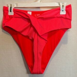 AA-388 Aerie NWOT High Cut Cheeky Summer Swim Bikini Bottoms Size L‎
